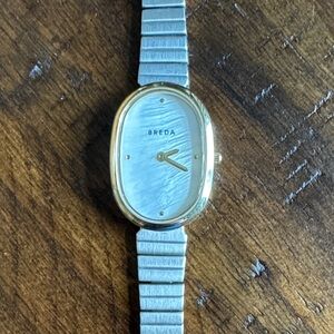Breda Women's Gold and Silver Watch